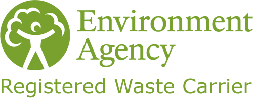E.A registered waste carrier logo.